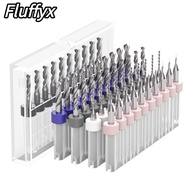FLUFFYX PCB Drill Bits Multifunctional PCB Twist Drill Wood CNC Drill Engraving Bit CNC Milling Cutt