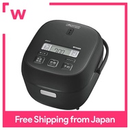 TIGER Rice Cooker 3-compartment for one person, microcomputerized, with super-umami menu, frozen rice menu, bread menu, cooking menu, cooked rice, matte black JBS-A055KM