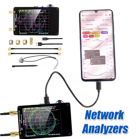 2.8 Inch TFT Monitor Digital Antenna Analyzer MF HF VHF UHF Vector Network Analyzer Tester USB 5V 12