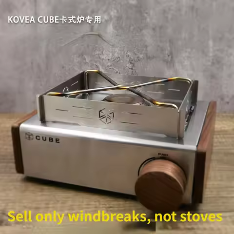 Camping Accessories for KOVEA Wind Shield CUBE Cassette Stove Special Stainless Steel Titanium Wind 