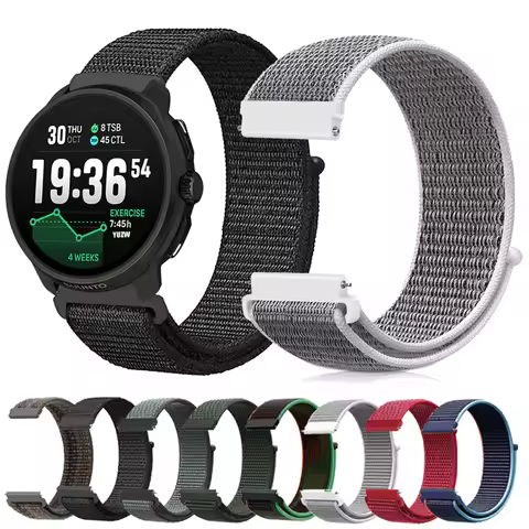 Bands for SUUNTO RACE 2 S/RUN/OCEAN/VERTICAL/5 9 PEAK PRO Nylon Strap for COROS PACE 3 2 APEX 2 Pro 