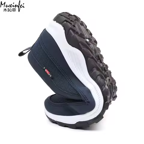 Men Running Hiking Sneakers Breathable Orthopedic Travel Plimsolls Slip On Comfortable for Outdoor A