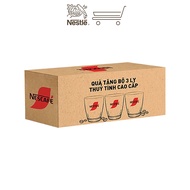 NesCafe Gift Set of 3 Glass Cups