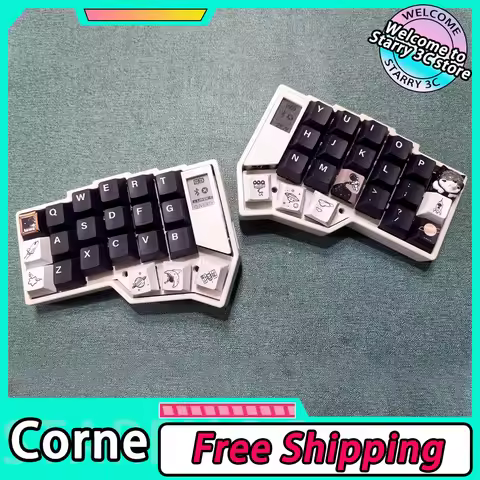 Corne Wireless Split Keyboard Kit RGB Hotswap Customize Split Mechanical Keyboard Kit With Screen Kn