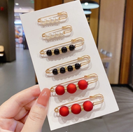 Accessories Set Kerongsang Korea 6 Pcs/set Mutiara Pin Pelbagai Fungsi Tali Pinggang Pinggang Adjust