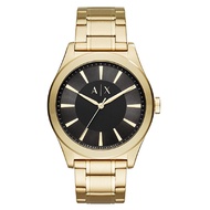 Armani Exchange Men's AX2328 Nico Black Dial Stainless Steel Watch (Gold)