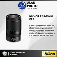 Nikon NIKKOR Z 28-75mm F2.8 Lens for Nikon Z9 Z8 Z7 ii Z6 ii Z5 Zfc Z30 | Nikon Singapore Warranty