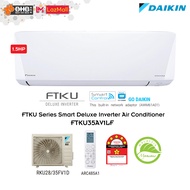 Daikin 1.5HP SMART Deluxe Inverter Air Conditioner FTKU Serie 1.5hp wall mounted FTKU35AV1LF - 5 star Energy Saving AirCond,Air Cond,冷气机
