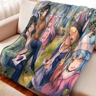 Azur Lane Ayanami  Flannel Portable Home Travel Camping Sofa Picnic Thickening Blanket