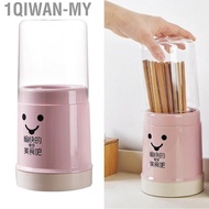 1qiwan-my Zerodis Chopsticks Container with Lid and Drain Bottom for Kitchen  Essential Cutlery Stor