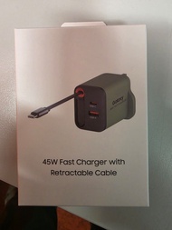 全新 Samsung 45w 伸縮線 Type-c 充電器