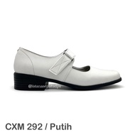 Paskibra Loafers Rullief CXM 292, Black & White, 3cm High