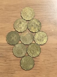 1991年香港硬幣貳毫9枚