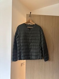 MUJI 無印良品 男 輕量羽絨 無領長袖