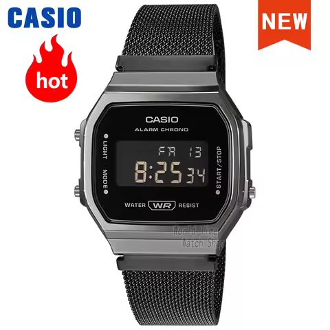 Casio Watch 7 Years of Electricity Classic Style LED Lighting Digital Relogio Masculino A168WEMB-1B