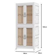 (JIJI.SG) NARCISCO Foldable Wardrobe Cabinet / Stackable / Foldable / Moveable with Castors / Contai