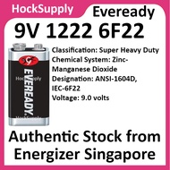 Eveready 9V Super Heavy Duty Battery 9V, 6F22 (1pc/pack)