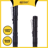 LED strong light pen-shaped flashlight aluminum alloy waterproof AAA flashlight mini pen clip lamp