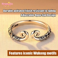 Alloy Ring Retro Personalized Style Golden Cudgel Ring Wukong Open Ring
