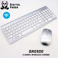 Digital Panda ชุดเมาส์ คีย์บอร์ด ไร้สาย (สีขาว/สีดํา) แป้นพิมพ์ไทยอังกฤษ Wireless EN/TH English and Thai Layout PC keyboard ULTRA THIN 2.4G Wireless Combo SET Keyboard + Mouse Office Combo