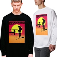 KATUN Longsleeve Tshirt Dsquared2 Casual Premium Cotton Long Sleeve T-shirt