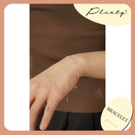 Plenty Hailee Clover Bracelet 925 Sterling Silver 18K Gold Vermeil - Rose Gold