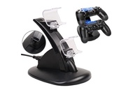 Dual USB Charging Charger Dock Station Stand for Playstation 4 PS4 Controller Games Accessories(Blac