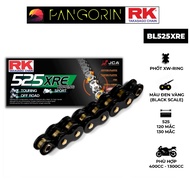 RK Takasago Chain large displacement Chain, code BL-525-XRE, color Black and Yellow, XW-ring rubber 