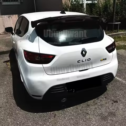 For Renault Clio 2 3 4 5 MK2 MK3 MK4 MK5 RS Sport Rear Spoiler Roof Wing Racing Sport Splitter Exter