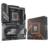 INLAND AMD Ryzen 7 7700X 8-Core 16-Thread AM5 5.4 GHz Unlocked Desktop Processor Bundle with GIGABYT