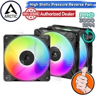 [CoolBlasterThai] ARCTIC P12 PRO REVERSE PST A-RGB BLACK (size 120 mm.) X3 Value Pack PC Fan Case ปร