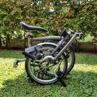 SEPEDA BROMPTON RAW LACQUER M6L SECOND USED BEKAS