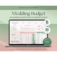 Digital Planner, Wedding Budget Wedding Planner Spreadsheet Wedding Finance Tracker Wedding Cost Tra