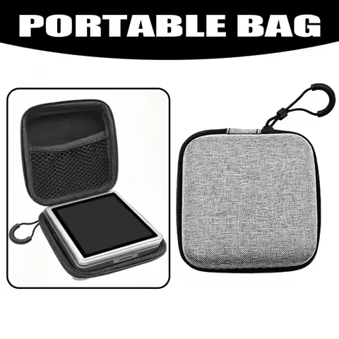 For Anbernic RG Rotate Dustproof Shock-absorbing Protective Storage Bag & Screen Protector Soft HD C