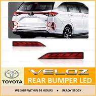 Toyota Veloz 2022 2023 LED Car Rear Bumper Reflector Brake Light DRL Drive Parking Lamp Accessories 