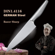 Professional chef Knife High Carbon German 1.4116 Steel 304 Stainless Steel Hollow Handle Kitchen Kn