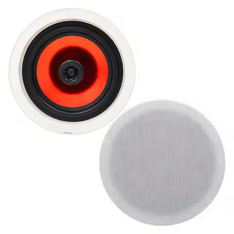 Herdio 6.5 Inch Bluetooth Ceiling Speaker 300W Waterproof Recessed Home Audio for Indoor Bathroom Ki