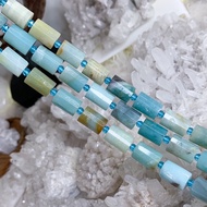 Amazonite Cylindrical Shape 10*14 Mm. Natural Stone *Long Line*