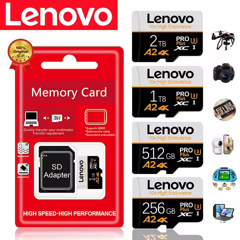 Original lenovo1TB 2TB Micro SD Card High Speed Memory Card 128GB 256GB 512GB Micro SD A2 TF Flash C