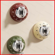 DC3 Vintage Round Mechanical Kitchen Timer Magnetic Back 60 Minute Countdown Timer No Battery Requir