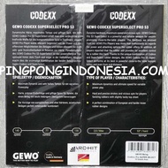 Gewo Codexx Pro 53 Superselect - Pingpong Rubber Table Tennis Rubber Bet