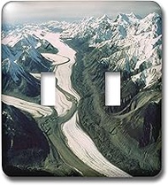 3dRose lsp_46463_2 Alaska Mountain Range Aerial View Toggle switch