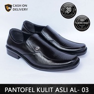 Sepatu Pantofel Kulit Pria PDH TNI Polri Mamojosfore AL 02