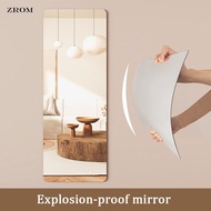 [READY STOCK] Acrylic Soft Mirror Paste Self-Adhesive Mirror on Wall Full Body Home Fitting Mirror Bedroom HD Mirror Wall Stickers Changing Mirror Dressing Mirror