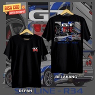 Nissan Skyline GTR R34 JDM T-SHIRT DISTRO BAJU T-SHIRT