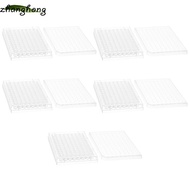 ZHANGHONG 1/5Pcs Tissue Culture Plate, 96 Well Plastic Experiment Instrument Tools, Useful  Flat Bot