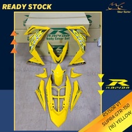 [READY STOCK] COVERSET/BODYSET HONDA RS150/RS150R V1 SUPRA GTR-150 (16) YELLOW (STICKER TANAM)