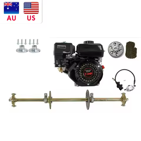 810mm 32'' Rear Axle Kit 7.0HP Gas Engine Assembly For GoKart Drift ATV