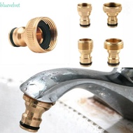 BLUEVELVET Planting Nozzle Adapter Gardening Hose Fitting Thread Quick Connector Car Washing Garden Irrigation Brass Faucet 1/2 3/4 1 Inch Water Gun Joints