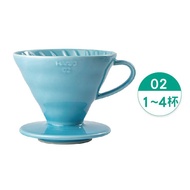 HARIO V60 Ceramic Filter Bowl 1~4 Cups/Pink Blue/V-02-BU-TW